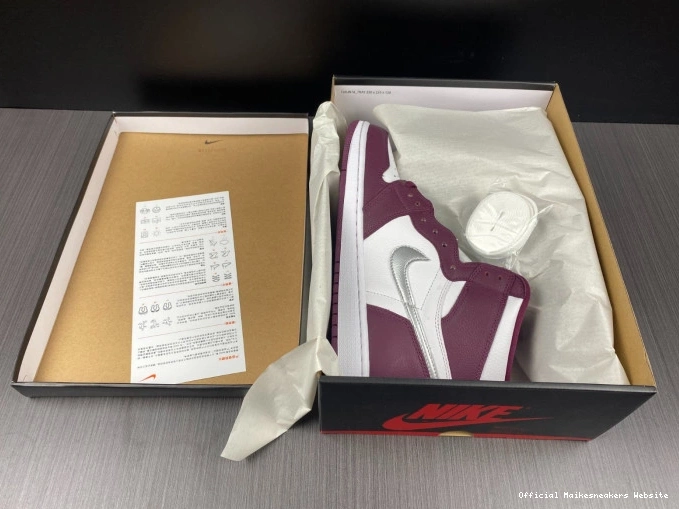 Official Maikesneakers 555088-611 Bordeaux OG 1 Jordan High Air 0817
